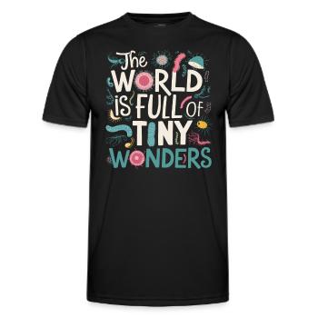 Microbiologiste Microbiologie Laboratoire Biologie des staphylocoques - T-shirt sport Homme - noir - Devant - AI Model Male 178 dark (178cm)