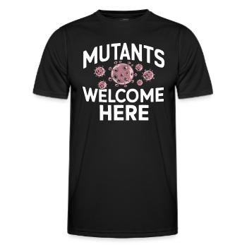 Microbiologiste Microbiologie Laboratoire Biologie des staphylocoques - T-shirt sport Homme - noir - Devant - AI Model Male 178 dark (178cm)