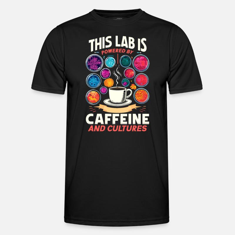 Microbiologist Microbiology Lab Staph Biology - Männer Funktions-T-Shirt - Schwarz