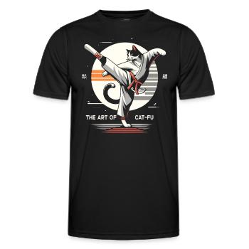 Kung Fu Chinese Kung Fu Asian Kung Fu - Men's Functional T-Shirt - black - Front - AI Model Male 178 dark (178cm)