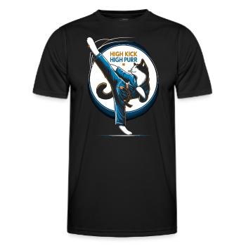 Kung Fu Chinese Kung Fu Asian Kung Fu - Men's Functional T-Shirt - black - Front - AI Model Male 178 dark (178cm)