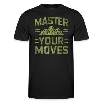 Kung Fu Chinese Kung Fu Asian Kung Fu - Men's Functional T-Shirt - black - Front - AI Model Male 178 dark (178cm)