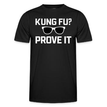 Kung Fu Chinese Kung Fu Asian Kung Fu - Men's Functional T-Shirt - black - Front - AI Model Male 178 dark (178cm)