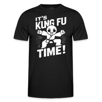 Kung Fu Chinese Kung Fu Asian Kung Fu - Men's Functional T-Shirt - black - Front - AI Model Male 178 dark (178cm)