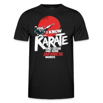 Kung Fu Chinese Kung Fu Asian Kung Fu - Men's Functional T-Shirt - black - Front - AI Model Male 178 dark (178cm)
