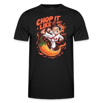 Kung Fu Chinese Kung Fu Asian Kung Fu - Men's Functional T-Shirt - black - Front - AI Model Male 178 dark (178cm)