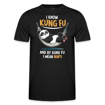 Kung Fu Chinese Kung Fu Asian Kung Fu - Men's Functional T-Shirt - black - Front - AI Model Male 178 dark (178cm)