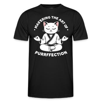 Kung Fu Chinese Kung Fu Asian Kung Fu - Men's Functional T-Shirt - black - Front - AI Model Male 178 dark (178cm)