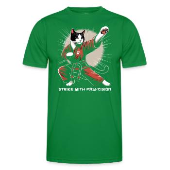 Kung Fu Chinese Kung Fu Asian Kung Fu - Men's Functional T-Shirt - kelly green - Front - AI Model Male 178 dark (178cm)