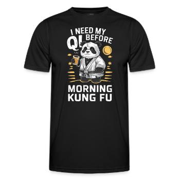 Kung Fu Chinese Kung Fu Asian Kung Fu - Men's Functional T-Shirt - black - Front - AI Model Male 178 dark (178cm)