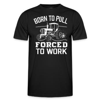 Tractor Pulling Tractor Pulling Tractor Power Farm - Men's Functional T-Shirt - black - Front - AI Model Male 178 dark (178cm)