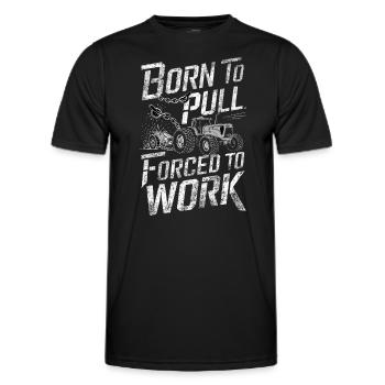Tractor Pulling Tractor Pulling Tractor Power Farm - Men's Functional T-Shirt - black - Front - AI Model Male 178 dark (178cm)