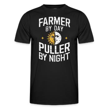 Tractor Pulling Tractor Pulling Tractor Power Farm - Men's Functional T-Shirt - black - Front - AI Model Male 178 dark (178cm)