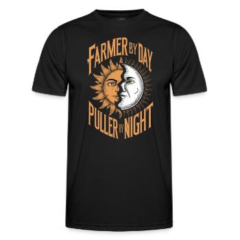 Tractor Pulling Tractor Pulling Tractor Power Farm - Men's Functional T-Shirt - black - Front - AI Model Male 178 dark (178cm)