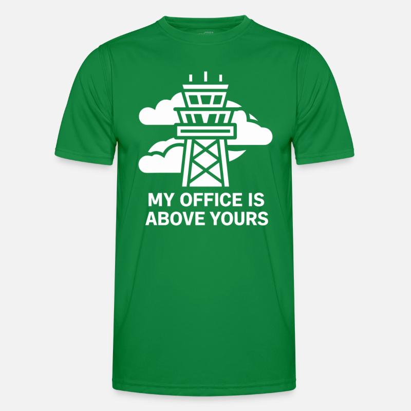 Air Traffic Controller Aircraft Flight Service Men's Functional T-Shirt