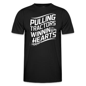 Tractor Pulling Tractor Pulling Tractor Power Farm - Men's Functional T-Shirt - black - Front - AI Model Male 178 dark (178cm)