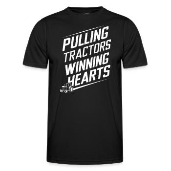 Tractor Pulling Tractor Pulling Tractor Power Farm - Men's Functional T-Shirt - black - Front - AI Model Male 178 dark (178cm)