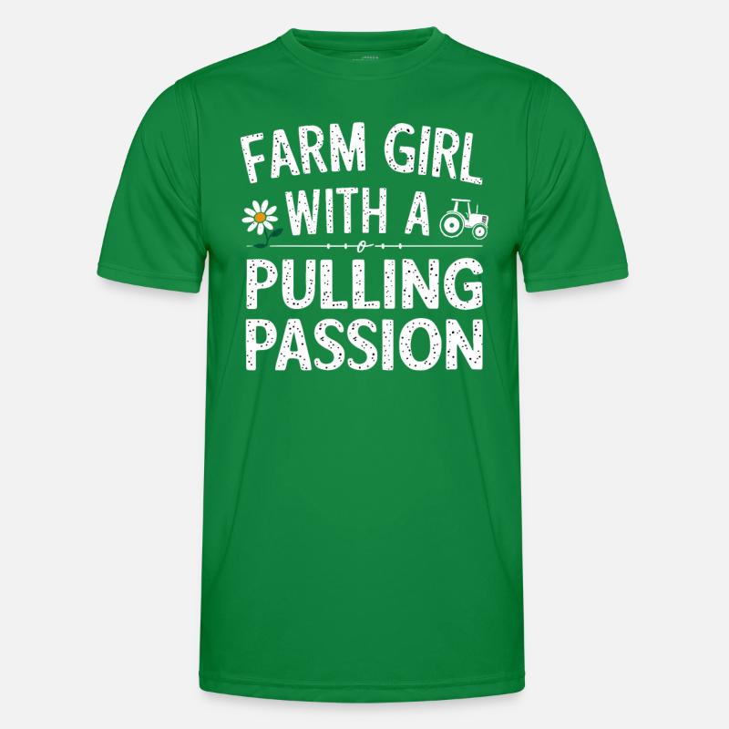 Tractor Pulling Tractor Pulling Tractor Power Farm Men's Functional T-Shirt