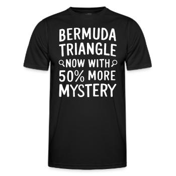 Disparitions mystérieuses dans le triangle des Bermudes - T-shirt sport Homme - noir - Devant - AI Model Male 178 dark (178cm)