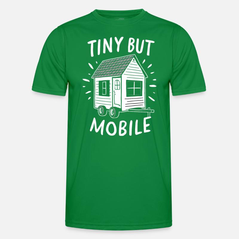 Rolling Tiny House Minimalistischer Lebensstil Männer Funktions-T-Shirt