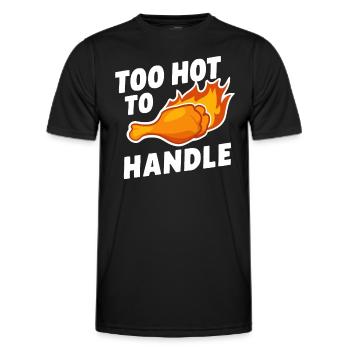 Hot Chicken Wings Spicy Wings Buffalo Wings - Männer Funktions-T-Shirt - Schwarz - Vorne - AI Model Male 178 dark (178cm)