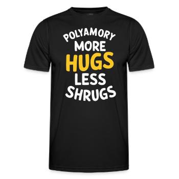 Communauté polyamoureuse Parentalité polyamoureuse - T-shirt sport Homme - noir - Devant - AI Model Male 178 dark (178cm)