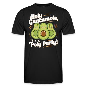 Communauté polyamoureuse Parentalité polyamoureuse - T-shirt sport Homme - noir - Devant - AI Model Male 178 dark (178cm)