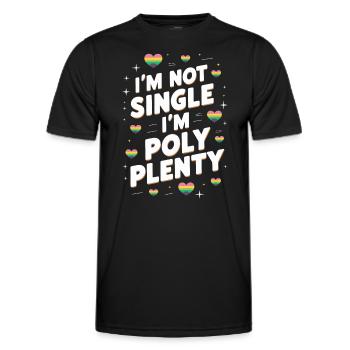 Communauté polyamoureuse Parentalité polyamoureuse - T-shirt sport Homme - noir - Devant - AI Model Male 178 dark (178cm)