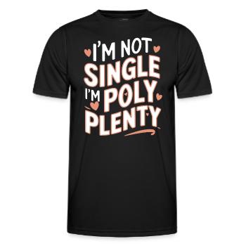 Communauté polyamoureuse Parentalité polyamoureuse - T-shirt sport Homme - noir - Devant - AI Model Male 178 dark (178cm)