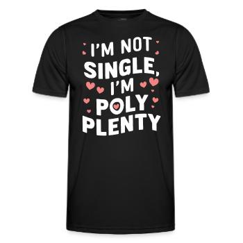 Communauté polyamoureuse Parentalité polyamoureuse - T-shirt sport Homme - noir - Devant - AI Model Male 178 dark (178cm)