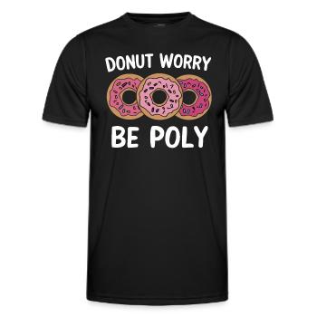 Communauté polyamoureuse Parentalité polyamoureuse - T-shirt sport Homme - noir - Devant - AI Model Male 178 dark (178cm)