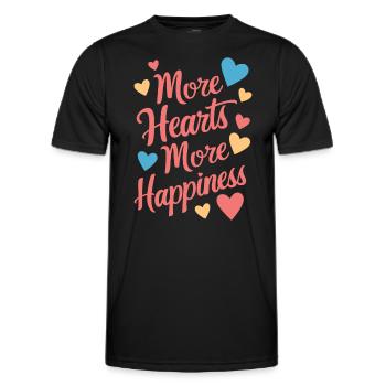 Communauté polyamoureuse Parentalité polyamoureuse - T-shirt sport Homme - noir - Devant - AI Model Male 178 dark (178cm)