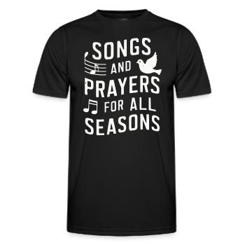 Musique chorale Chant religieux Musique confessionnelle - T-shirt sport Homme - noir - Devant - AI Model Male 178 dark (178cm)