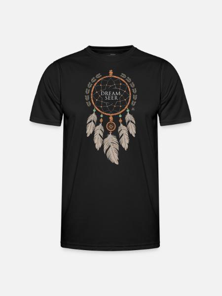 Drømmefanger Boheme Spirituel Drømmefanger - Funktionsshirt til herrer - sort