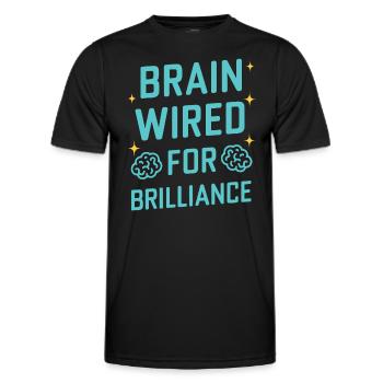 Tourette's Syndrome Awareness Neurodiverse - Men's Functional T-Shirt - black - Front - AI Model Male 178 dark (178cm)