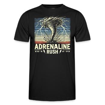 Erlebe Die Faszinierende Welt Des Tornadojagens - Männer Funktions-T-Shirt - Schwarz - Vorne - AI Model Male 178 dark (178cm)