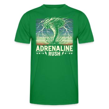 Experience the fascinating world of tornado hunting - Men's Functional T-Shirt - kelly green - Front - AI Model Male 178 dark (178cm)