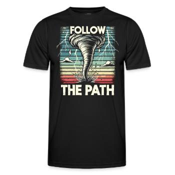 Erlebe Die Faszinierende Welt Des Tornadojagens - Männer Funktions-T-Shirt - Schwarz - Vorne - AI Model Male 178 dark (178cm)