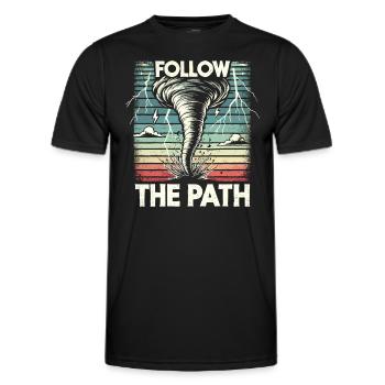 Erlebe Die Faszinierende Welt Des Tornadojagens - Männer Funktions-T-Shirt - Schwarz - Vorne - AI Model Male 178 dark (178cm)