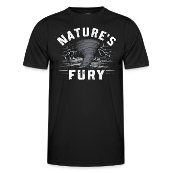 Erlebe Die Faszinierende Welt Des Tornadojagens - Männer Funktions-T-Shirt - Schwarz - Vorne - AI Model Male 178 dark (178cm)