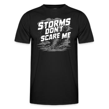 Erlebe Die Faszinierende Welt Des Tornadojagens - Männer Funktions-T-Shirt - Schwarz - Vorne - AI Model Male 178 dark (178cm)