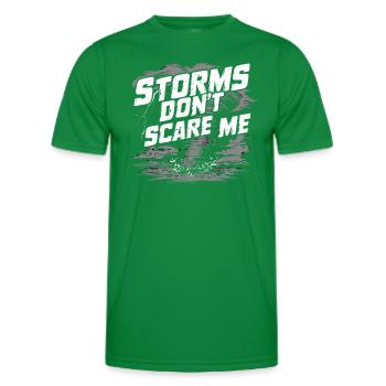 Experience the fascinating world of tornado hunting - Men's Functional T-Shirt - kelly green - Front - AI Model Male 178 dark (178cm)