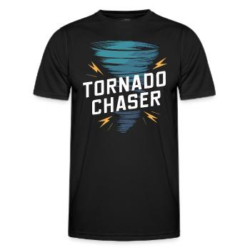Erlebe Die Faszinierende Welt Des Tornadojagens - Männer Funktions-T-Shirt - Schwarz - Vorne - AI Model Male 178 dark (178cm)