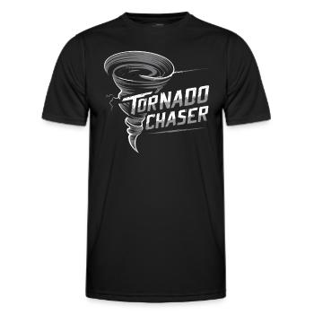 Erlebe Die Faszinierende Welt Des Tornadojagens - Männer Funktions-T-Shirt - Schwarz - Vorne - AI Model Male 178 dark (178cm)
