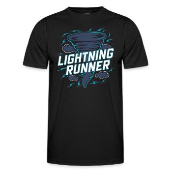 Erlebe Die Faszinierende Welt Des Tornadojagens - Männer Funktions-T-Shirt - Schwarz - Vorne - AI Model Male 178 dark (178cm)