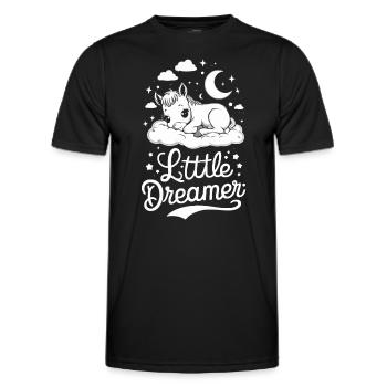 Amoureux des chevaux, soins aux poulains, équitation, passion - T-shirt sport Homme - noir - Devant - AI Model Male 178 dark (178cm)