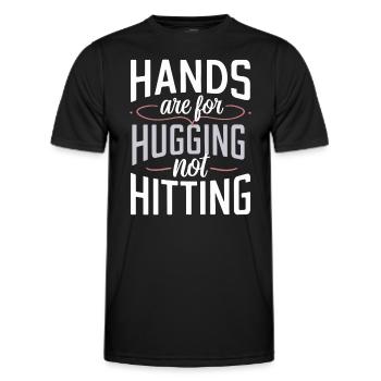 Sensibilisation à la violence domestique - T-shirt sport Homme - noir - Devant - AI Model Male 178 dark (178cm)