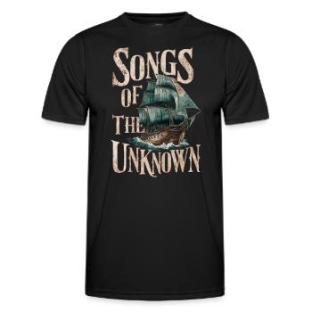 Sailors Sea Shanty Singing Ship Adventures - Men's Functional T-Shirt - black - Front - AI Model Male 178 dark (178cm)