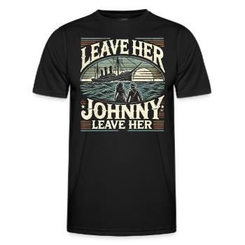Sailors Sea Shanty Singing Ship Adventures - Men's Functional T-Shirt - black - Front - AI Model Male 178 dark (178cm)