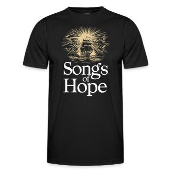 Sailors Sea Shanty Singing Ship Adventures - Men's Functional T-Shirt - black - Front - AI Model Male 178 dark (178cm)
